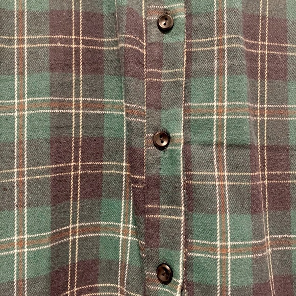 Green Plaid Flannel Dress - Picture 4 of 8